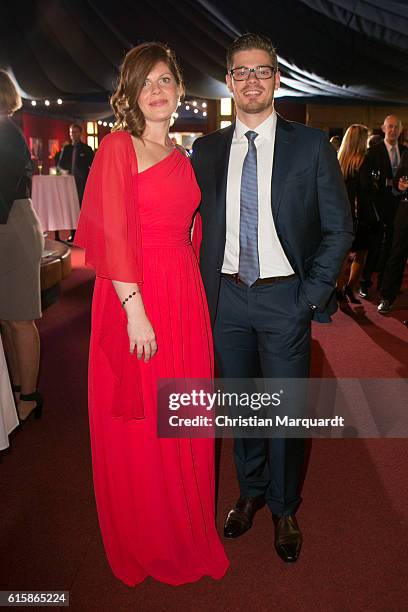 Jennifer Fuchsberger and Julien Fuchsberger attend the 6th Diabetes Charity Gala at TIPI am Kanzleramt on October 20, 2016 in Berlin, Germany.