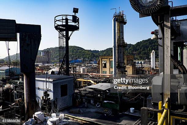The coke oven by-product facility stands at the DTE Energy Co. Shenango Inc. Coke plant in Neville Island, Pennsylvania, U.S, on Monday, Sept. 26,...