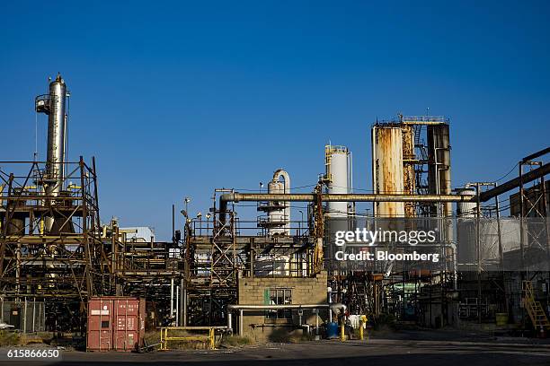 The coke oven by-product facility stands at the DTE Energy Co. Shenango Inc. Coke plant in Neville Island, Pennsylvania, U.S, on Monday, Sept. 26,...