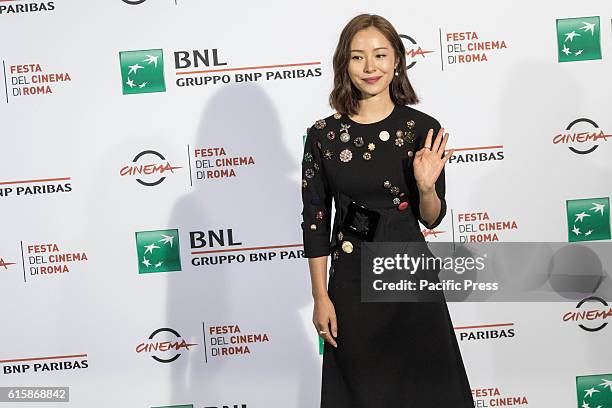 Jiang Yiyan attend the photocall of movie 'Sword Master 3D ' during the 11th International Rome Film Festival in Rome, Italy. The 11th Rome Film...