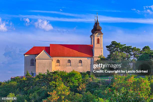 tihany peninsula in hungary - benedictine stock pictures, royalty-free photos & images