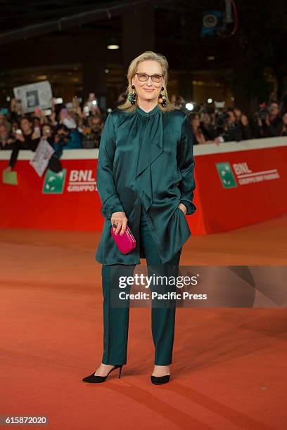 Meryl Streep attends the red carpet of the film "Florence Foster Jenkins" at Festa del Cinema 2016 in Rome. Oscar-winning actress Meryl Streep is one...