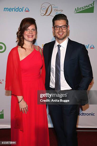 Jennifer Fuchsberger and Julien Fuchsberger attend the 6th Diabetes Charity Gala at TIPI am Kanzleramt on October 20, 2016 in Berlin, Germany.