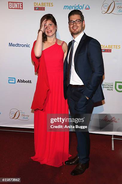 Jennifer and Julien Fuchsberger attend the 6th Diabetes Charity Gala at TIPI am Kanzleramt on October 20, 2016 in Berlin, Germany.