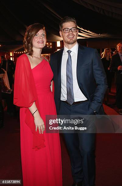Jennifer Fuchsberger and Julien Fuchsberger attend the 6th Diabetes Charity Gala at TIPI am Kanzleramt on October 20, 2016 in Berlin, Germany.