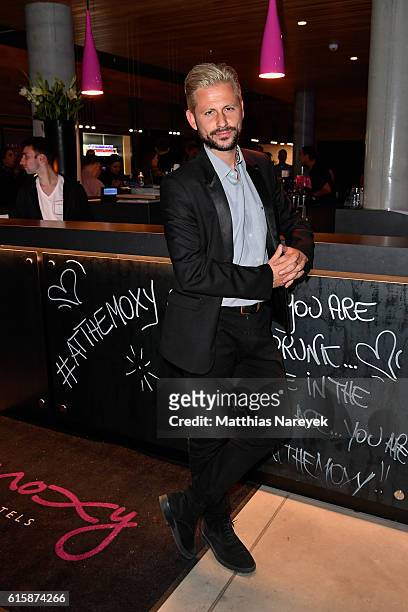 Alessandro Marras attends the Moxy Berlin Hotel Opening Party on October 20, 2016 in Berlin, Germany.