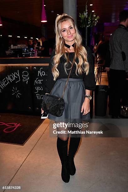 Sophia Kirstein attends the Moxy Berlin Hotel Opening Party on October 20, 2016 in Berlin, Germany.