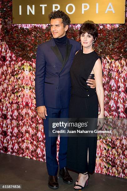 Orson Salazar and Paz Vega attend Intropia party at Intropia store on October 20, 2016 in Madrid, Spain.
