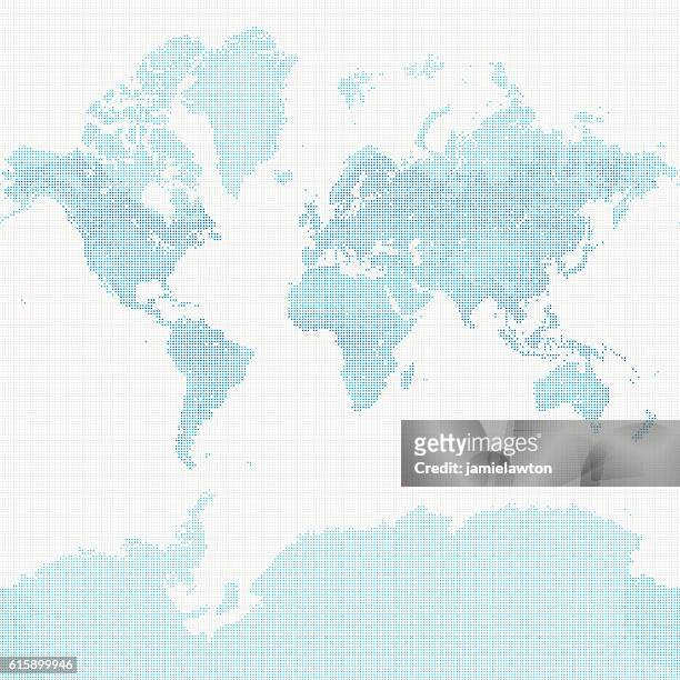 世界地図ドット - 大西洋点のイラスト素材／クリップアート素材／マンガ素材／アイコン素材