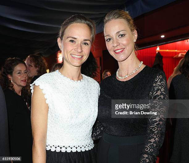 Annett Fleischer and Tatjana Lommel attend the 6th Diabetes Charity Gala at TIPI am Kanzleramt on October 20, 2016 in Berlin, Germany.