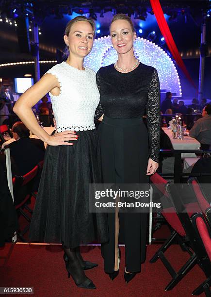 Annett Fleischer and Tatjana Lommel attend the 6th Diabetes Charity Gala at TIPI am Kanzleramt on October 20, 2016 in Berlin, Germany.