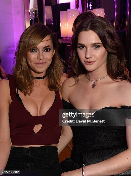 Hannah Tointon and Sai Bennett attend the Sheraton Grand London Park Lane launch party on October 20, 2016 in London, England.