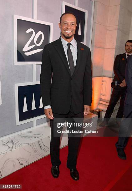 Tiger Woods attends Tiger Woods Foundation's 20th Anniversary Celebration at the New York Public Library on October 20, 2016 in New York City.