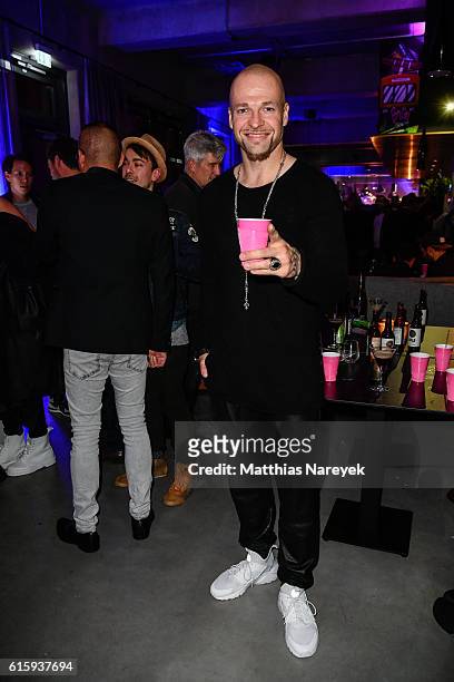 Mateo Jaschik attends the Moxy Berlin Hotel Opening Party on October 20, 2016 in Berlin, Germany.