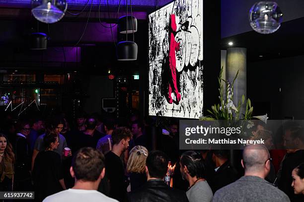 General view of the Moxy Berlin Hotel Opening Party on October 20, 2016 in Berlin, Germany.