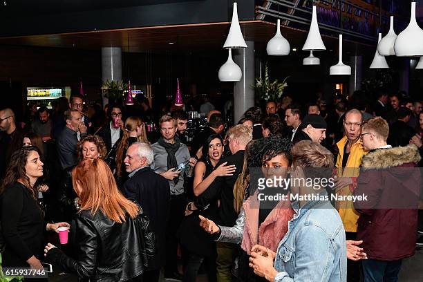 General view of the Moxy Berlin Hotel Opening Party on October 20, 2016 in Berlin, Germany.