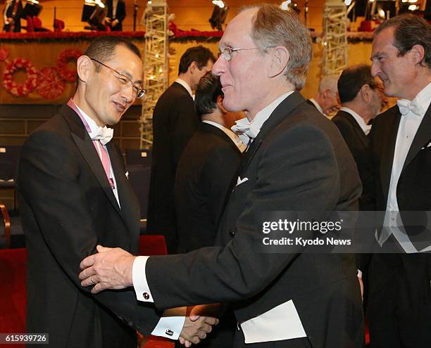 Sweden - Japanese stem cell researcher Shinya Yamanaka , a co-recipient of the 2012 Nobel Prize in medicine, is pictured after attending the Nobel...
