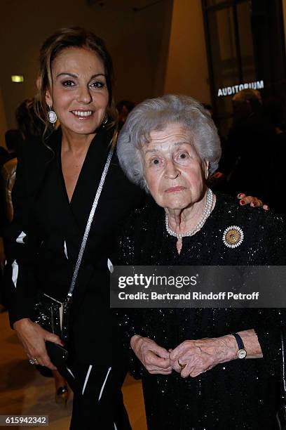 Sati Spivakov and Irina Antonova attend the "Icones de l'Art Moderne, La Collection Chtchoukine" : Cocktail at Fondation Louis Vuitton on October 20,...