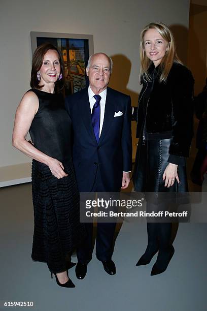 Henry R. Kravis and Louis Vuitton's executive vice president, Delphine Arnault the "Icones de l'Art Moderne, La Collection Chtchoukine" : Cocktail at...