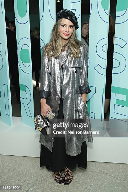 Sophie Lopez attends HUGO BOSS and GUGGENHEIM celebration of the 20th Anniversary of the HUGO BOSS Prize at Solomon R. Guggenheim Museum on October...