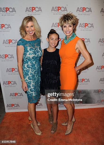 Entrepreneur Kevyn Wynn, Zoe Wynn and event host Kathy Taggares attend ASPCA's Los Angeles Benefit on October 20, 2016 in Bel Air, California.