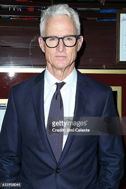 Actor John Slattery attends the Opening of Broadway's All-Star "The Front Page" at the Broadhurst Theatre on October 20, 2016 in New York City.
