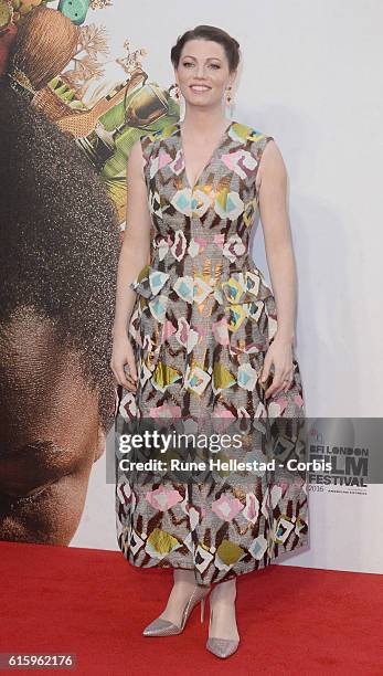 Jessica Oyelowo attends the 'Queen Of Katwe' Virgin Atlantic Gala screening during the 60th BFI London Film Festival at Odeon Leicester Square on...