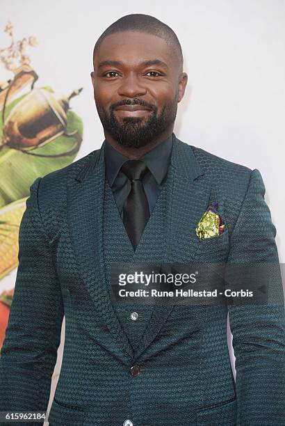 David Oyelowo attends the 'Queen Of Katwe' Virgin Atlantic Gala screening during the 60th BFI London Film Festival at Odeon Leicester Square on...