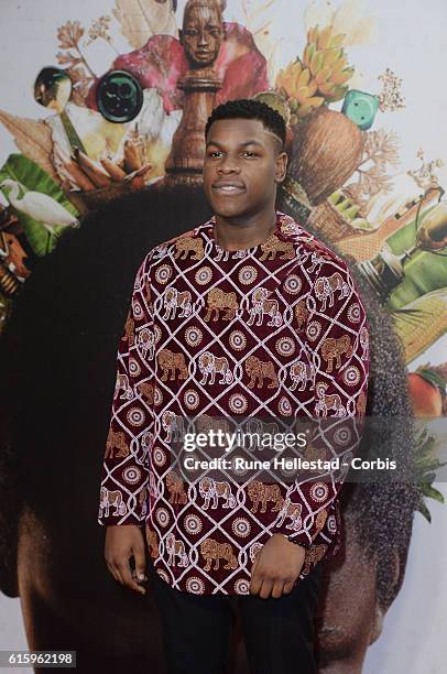 John Boyega attends the 'Queen Of Katwe' Virgin Atlantic Gala screening during the 60th BFI London Film Festival at Odeon Leicester Square on October...