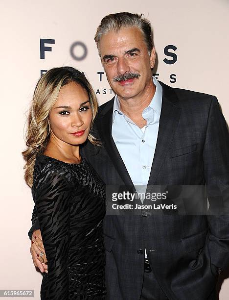 Actor Chris Noth and wife Tara Wilson attend the premiere of "Loving" at Samuel Goldwyn Theater on October 20, 2016 in Beverly Hills, California.