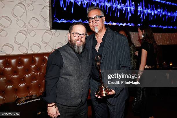 Representatives of Fox Searchlight, winners of the Print Grand award for 'Birth of a Nation - Poster 2,' attend the after party for the CLIO Key Art...