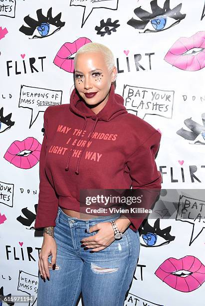 Amber Rose attends Flirt Cosmetics x Amber Rose Event on October 20, 2016 in Los Angeles, California.