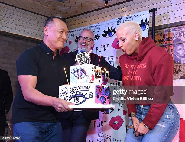 Amber Rose attends Flirt Cosmetics x Amber Rose Event on October 20, 2016 in Los Angeles, California.