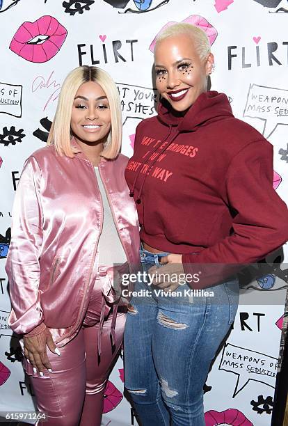 Blac Chyna and Amber Rose attend Flirt Cosmetics x Amber Rose Event on October 20, 2016 in Los Angeles, California.