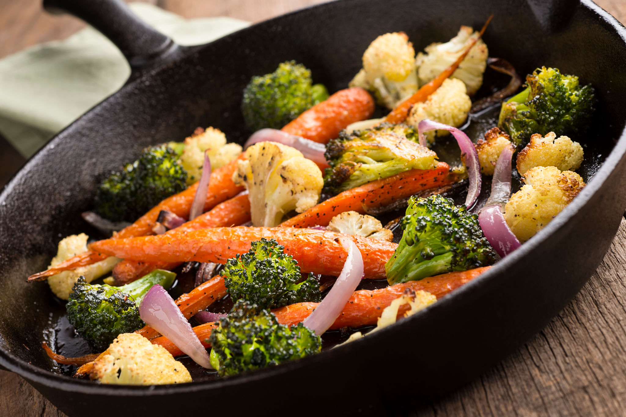 sautéing vegetables