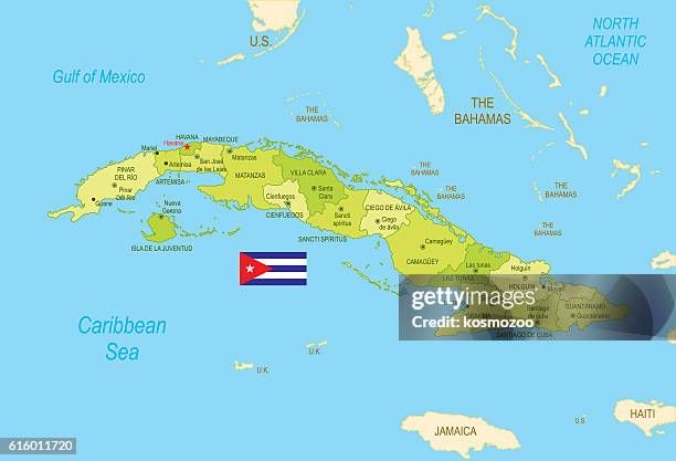 cuba - bahamas map stock illustrations