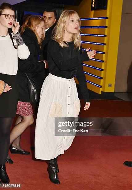 Melanie Laurent attends 'L'Attrape-Reves' Paris Premiere at UGC Cine Cite des Halles on October 20, 2016 in Paris, France.