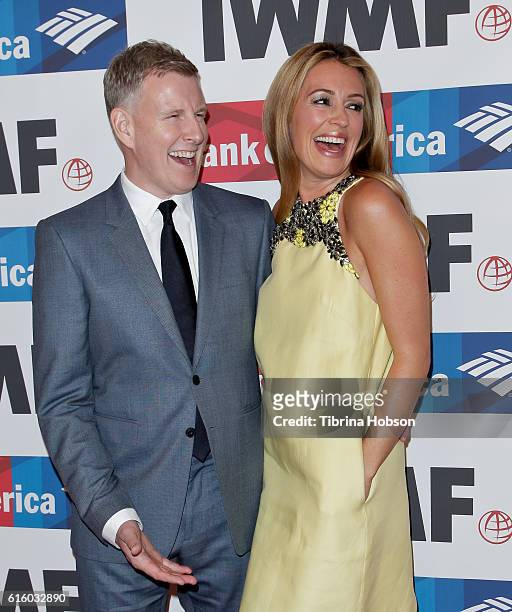 Patrick Kielty and Cat Deeley attend the International Women's Media Foundation 27th annual Courage In Journalism Awards at the Beverly Wilshire Four...
