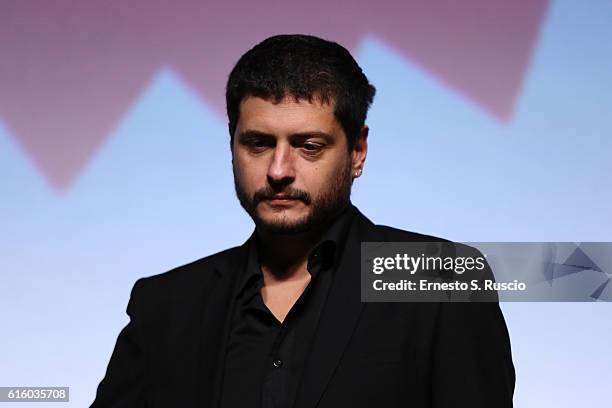 Claudio Giovannesi attends 'Alice Nella Citta' Awards Ceremony during the 11th Rome Film Festival at Auditorium Parco Della Musica on October 21,...