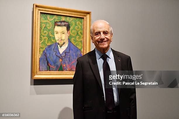 Jean-Pierre Elkabbach attends a Cocktail for the opening of "Icones de l'Art Moderne, La Collection Chtchoukine"at Fondation Louis Vuitton on October...