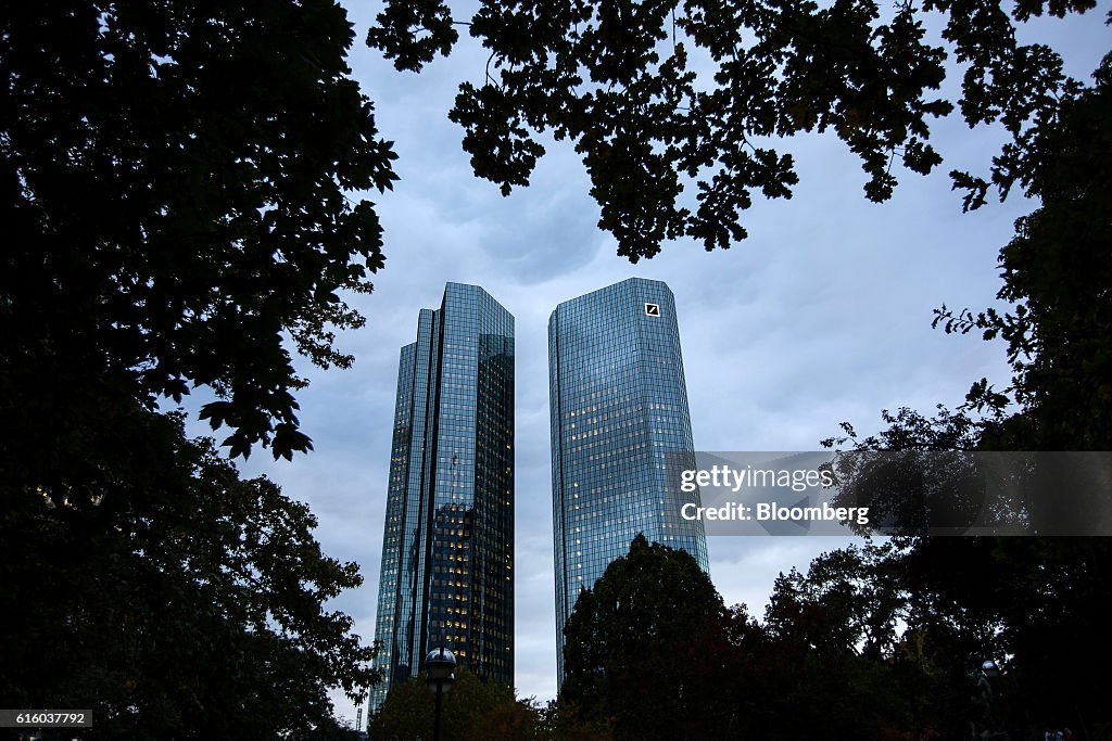 Deutsche Bank AG And Commerzbank AG Headquarters And Branches As German Lenders Plan Thousands Of Job Cuts