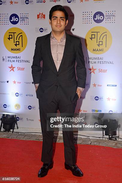 October 20: Akash Ambani during the opening ceremony of Jio MAMI 18th Mumbai Film Festival at the Royal Opera House in Mumbai.