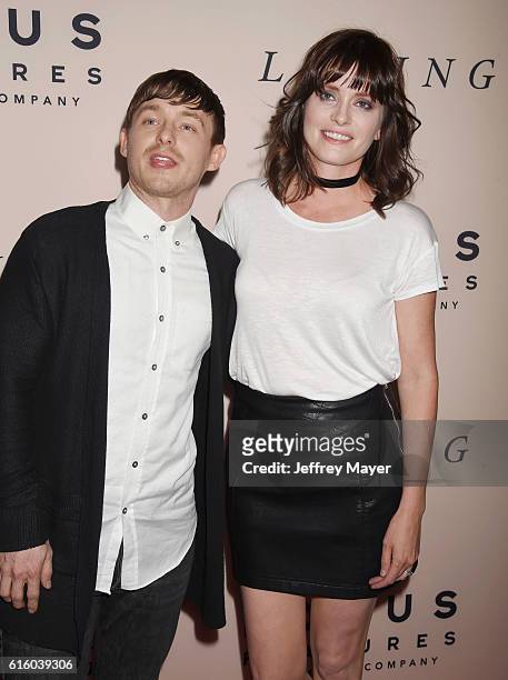 Actors Marshall Allman and Jamie Allman attend the premiere of 'Loving' at the Samuel Goldwyn Theater on October 20, 2016 in Beverly Hills,...