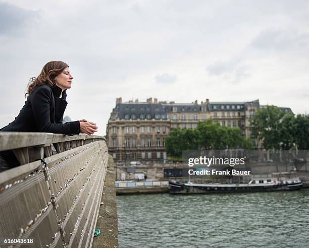 Actor Anna Mouglalis is photographed for Lufthansa Womans World magazine on June 2, 2014 in Paris, France.
