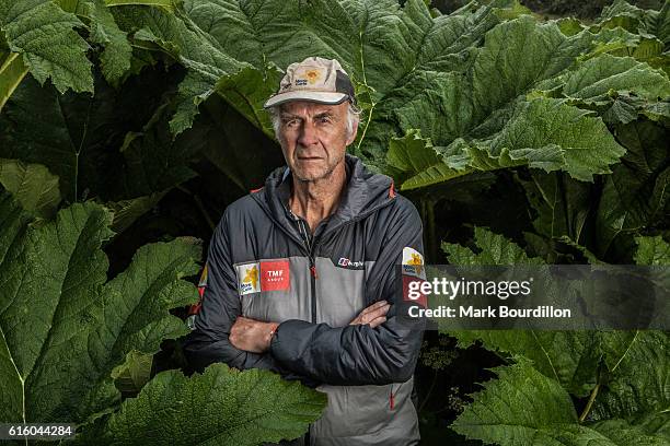 Explorer and writer Ranulph Fiennes is photographed for Scania magazine on August 2, 2016 in Exmoor, England.