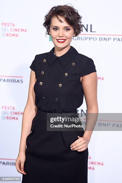 Erika D'Ambrosio attends the photocall during the 11th Rome Film Fest at the Auditorium Parco della Musica, Rome, Italy on 21 October 2016.