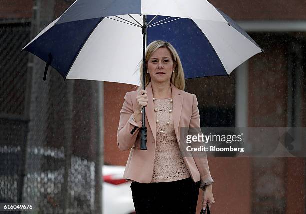 Bridget Anne Kelly, former deputy chief of staff for New Jersey Governor Chris Christie, arrives at federal court in Newark, New Jersey U.S., on...
