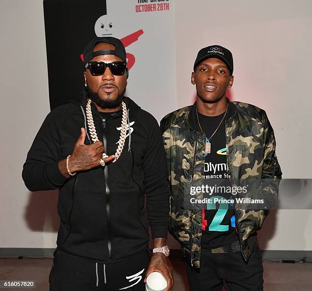 Young Jeezy and Jadarius Jenkins attend "Trap or Die 3" listening Party at The B Loft on October 20, 2016 in Atlanta, Georgia.
