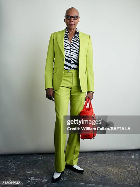 American actor, drag queen, model, author, television personality RuPaul poses for a portrait BBC America BAFTA Los Angeles TV Tea Party 2016 at the...