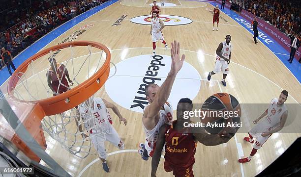 Russ Smith, #0 of Galatasaray Odeabank Istanbul in action during the 2016/2017 Turkish Airlines EuroLeague Regular Season Round 2 game between...